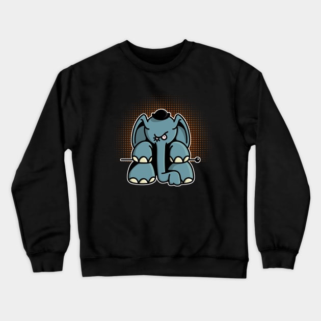 Clockwork Elephant Crewneck Sweatshirt by schlag.art